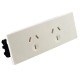 Double GPO Quick Fit Auto Switched Outlet  (White)