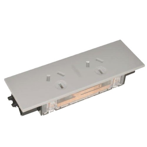 Double GPO Quick Fit Auto Switched Outlet  (Grey)