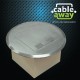Floor Outlet Box 1 Standard GPO Round Stainless Steel Flush lid 145 Series