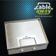 4 Power Shallow Stainless Steel 14mm Recesses Floor Outlet Box