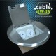 Shallow Floor Outlet Box 2 Power Stainless Steel Round Flush 145 Series