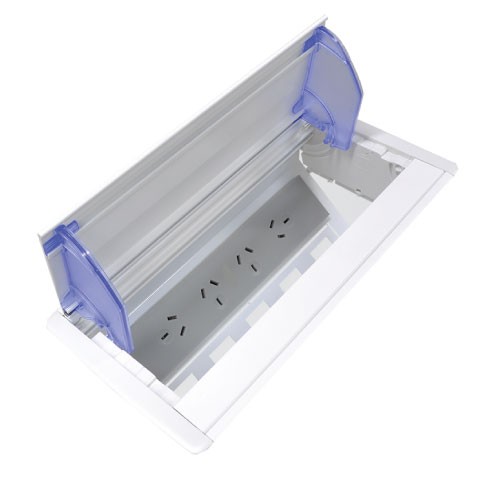 Axxess  In Desk Table Box (Anodised Finish)