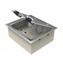 Stainless Steel Flush Lid Floor Outlet Boxes