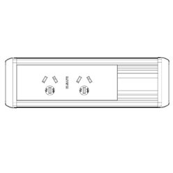 Phoenix Desk Power Rail (White)