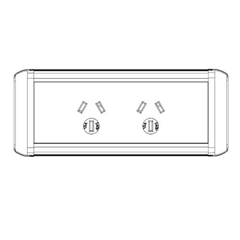 Phoenix Desk Power Rail (White)