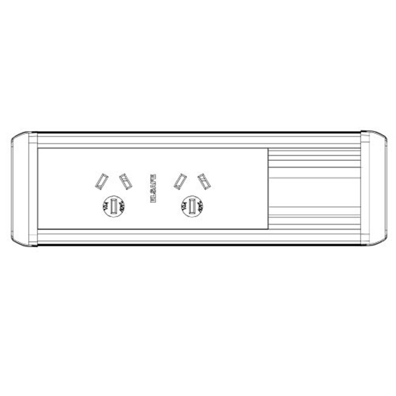 Phoenix Desk Power Rail (White)