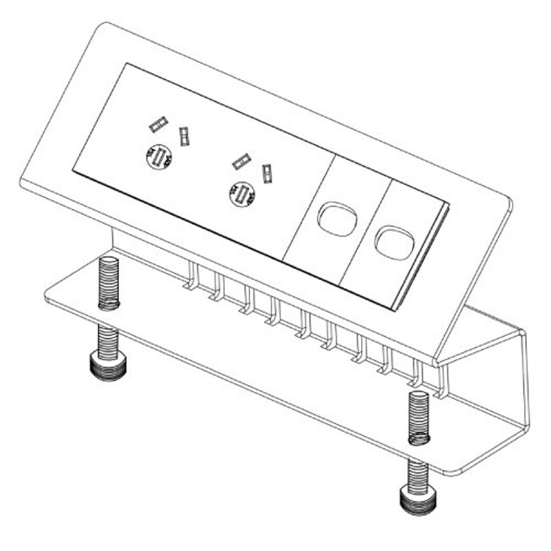 Pegasus Desk Top Power and Data Rail