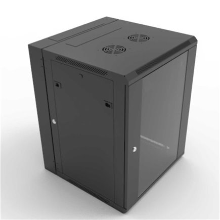 12RU Swing Frame Wall Mounted Data Cabinet — 600x550mm