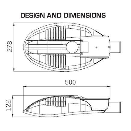 LEDSOLAR-ST20P - 20W SOLAR STREET LIGHT AND POLE