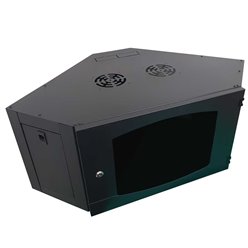 12RU Corner Wall Mounted Data Cabinet 900mm x 550mm