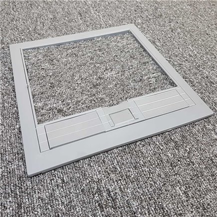 4 Power 8 Data Plastic Lid  Floor Outlet Box