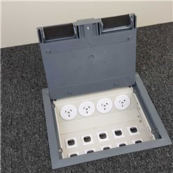 4 Power Plastic Lid  Floor Outlet Box