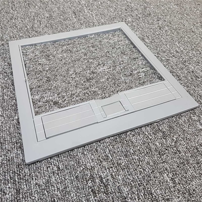 2 Power 8 Data Plastic Lid  Floor Outlet Box