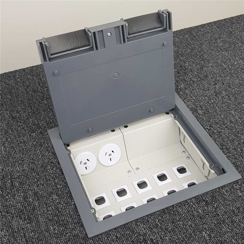 4 Power Plastic Lid  Floor Outlet Box