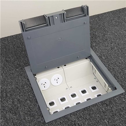 4 Power Plastic Lid  Floor Outlet Box