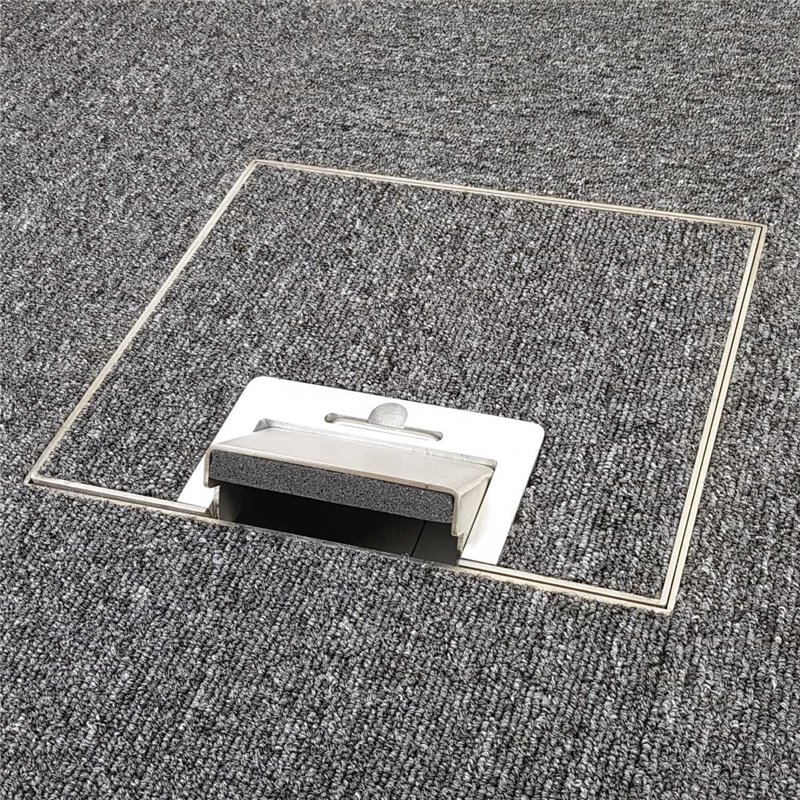 4 Power 10 Data Stainless Steel 19mm Recessed Lid  Floor Outlet Box
