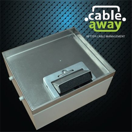 6 Power 5 Data Stainless Steel 19mm Recessed Lid  Floor Outlet Box