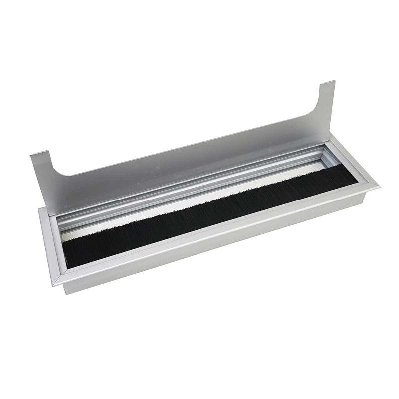 DESK CABLE ENTRY 80 x 280 ANODISED