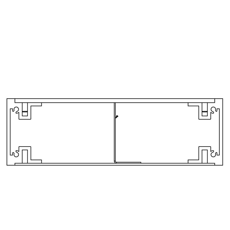 50mm Deep Aluminium sided In Floor Duct