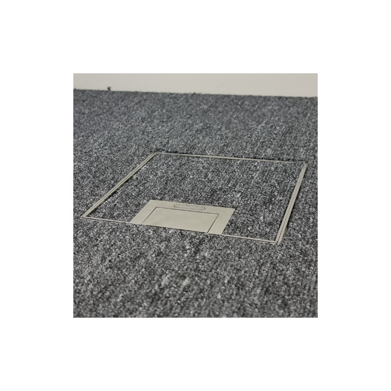 Floor Outlet Box 19mm Recess Lid1 Standard GPO Stainless Steel Flush 145 Series