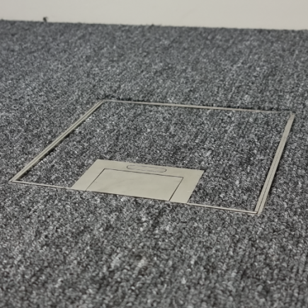 Floor Outlet Box 19mm Recess Lid1 Standard GPO Stainless Steel Flush 145 Series