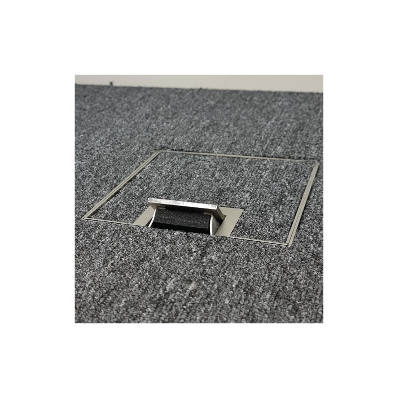 Floor Outlet Box 1 Standard GPO ( 2 x USB charge) 19mm Stainless Steel Recess lid 145 Series