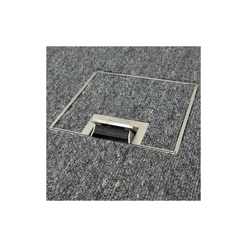 Floor Outlet Box 1 Standard GPO ( 2 x USB charge) 19mm Stainless Steel Recess lid 145 Series