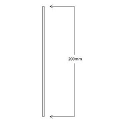 Flat Stick on Dress Skirting 200mm High