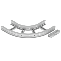 Unex Flat corner 90Â° 85x300 R300 in U23X