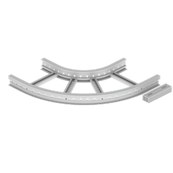 Unex Flat corner 90Â° 85x400 R300 in U23X