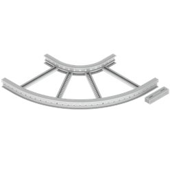 Unex Flat corner 90Â° 85x600 R300 in U23X
