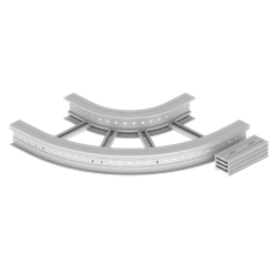 Unex Flat corner 90Â° 135x500 R300 in U23X
