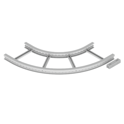 Unex Flat corner 90Â° 85x500 R600 in U23X