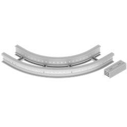 Unex Flat corner 90Â° 135x300 R600 in U23X