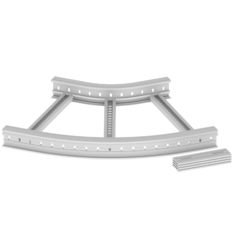 Unex Flat corner 45Â° 85x600 R300 in U23X