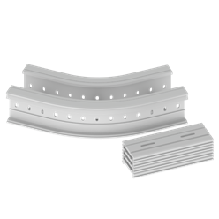 Unex Flat corner 45Â° 135x200 R300 in U23X