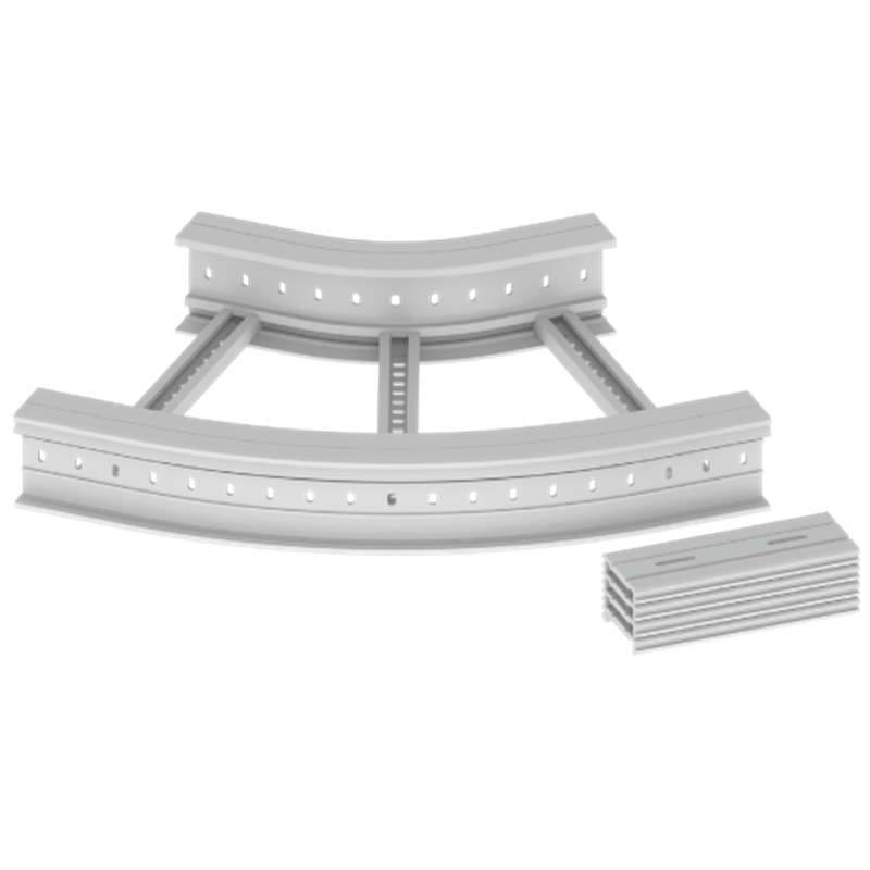 Unex Flat corner 45Â° 135x600 R300 in U23X