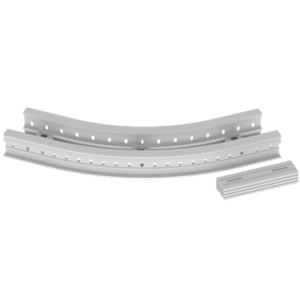 Unex Flat corner 45Â° 85x200 R600 in U23X