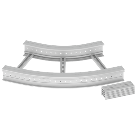 Unex Flat corner 45Â° 135x600 R600 in U23X