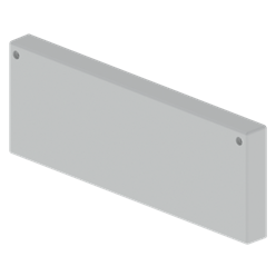 Unex end cover 100x300 in U23X