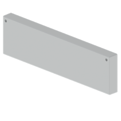 Unex end cover 100x400 in U23X