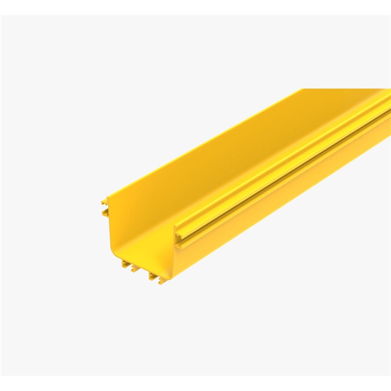 CF120  FIBRE TRAY 240W X 100H X 2ML YELLOW PVC
