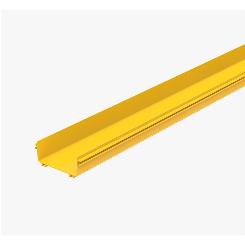 CF240  FIBRE TRAY 240W X 100H X 2ML YELLOW PVC