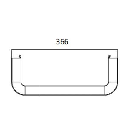 FIBRE CABLE TRAY TRUMPET / END FLARE 300w