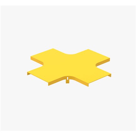 FIBRE CABLE TRAY COVER 120w X 2000mm YELLOW PVC