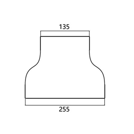 FIBRE CABLE TRAY REDUCER COVER 240 TO 120w