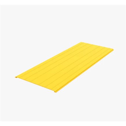 FIBRE CABLE TRAY COVER 300w X 2000mm YELLOW PVC