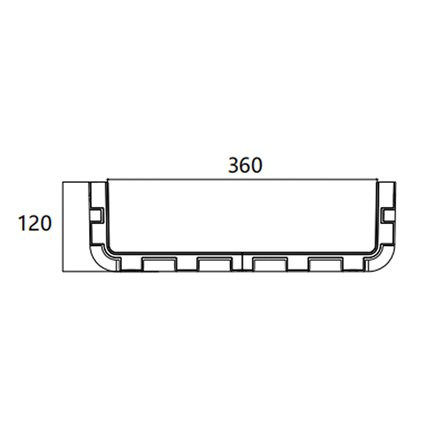 FIBRE CABLE TRAY CONNECTOR 360w