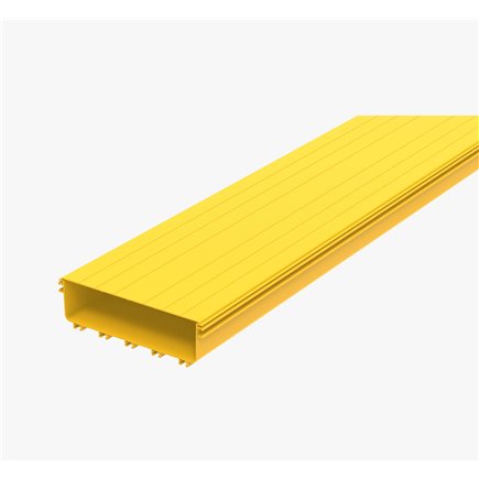 FIBRE CABLE TRAY COVER 360w X 2000mm YELLOW PVC