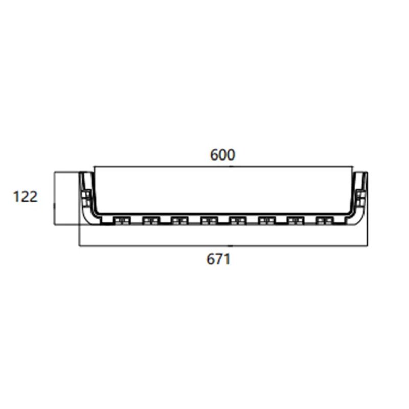 FIBRE CABLE TRAY CONNECTOR 600w